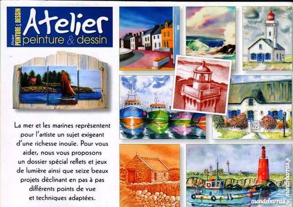 DESSIN - PAYSAGES DU BORD DE MER / prixportcompris Livres et BD