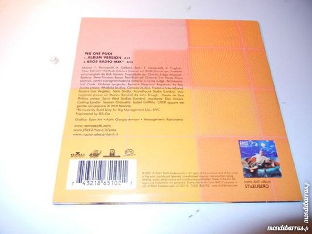 eros ramazzotti CD et vinyles