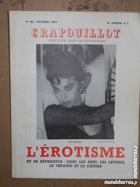 LE CRAPOUILLOT L' EROTISME revue ancienne 10 Dunkerque (59)