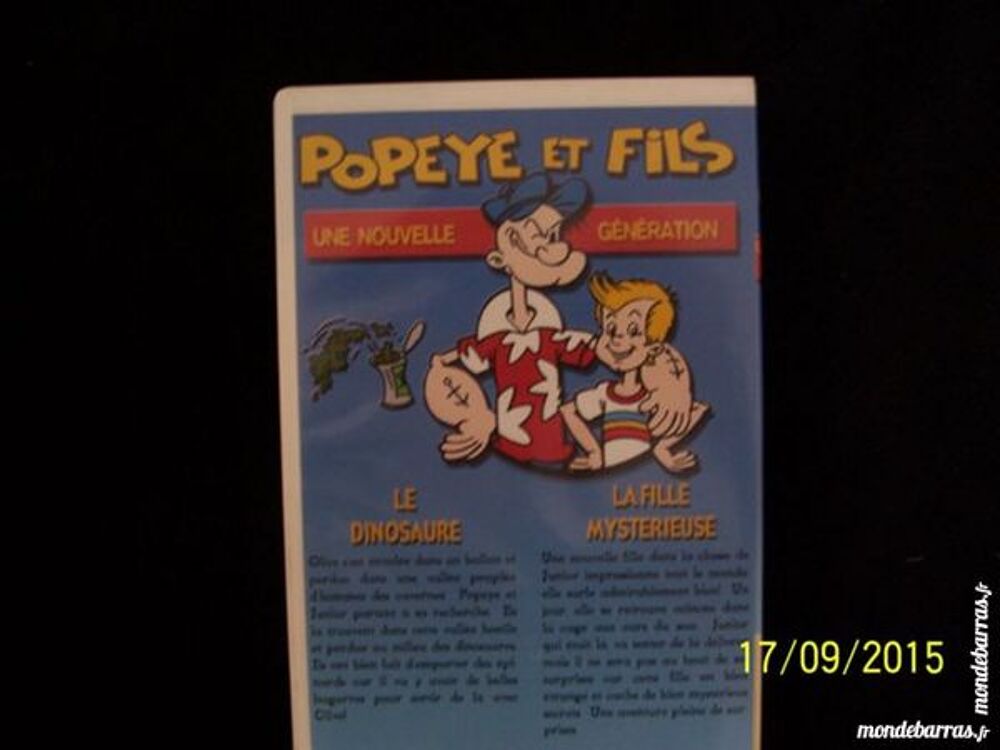 10 CASSETTES VIDEO COLLECTION POPEYE ET FILS DVD et blu-ray