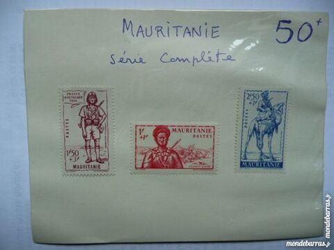 Planche de 3 timbres Mauritanie srie Complte 5 Bordeaux (33)