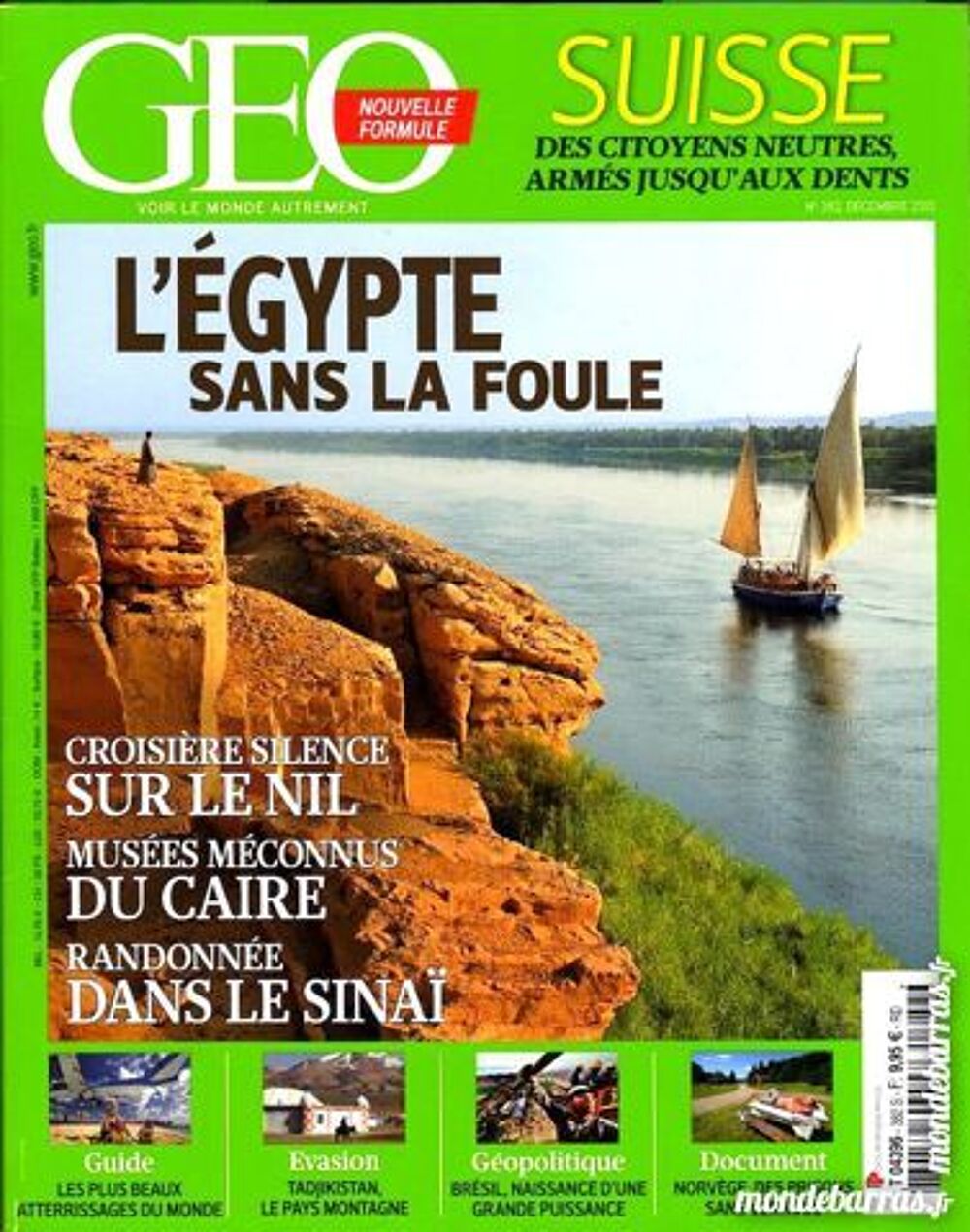 EGYPTE - g&eacute;o - LE CAIRE / prixportcompris Livres et BD
