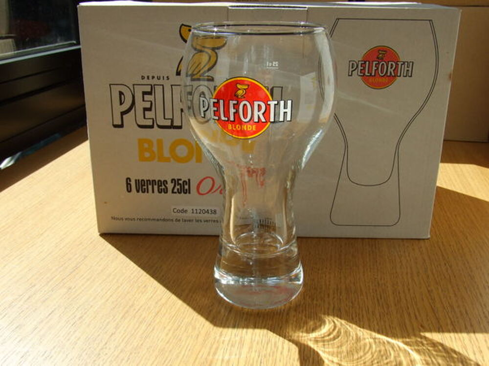 Bo&icirc;te de 6 verres &agrave; bi&egrave;re Pelforth 25cl Cuisine