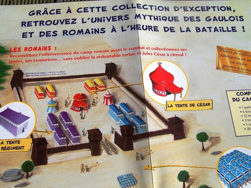 Village d'Ast&eacute;rix avec le camp romain + le champ de bataille 