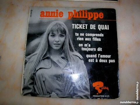 EP ANNIE PHILIPPE Ticket de quai ---------------- 8 Nantes (44)