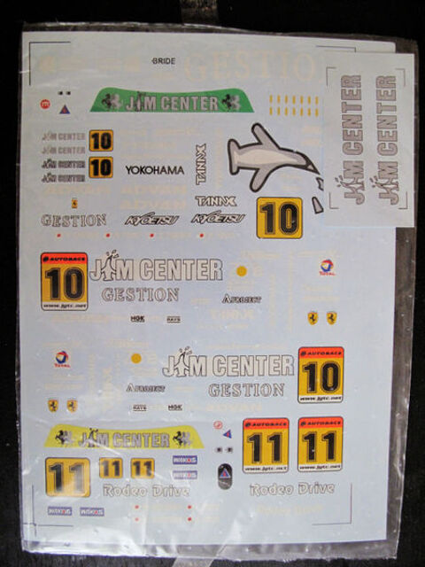 Ferrari f360 JGTC Jin Gainer 1/18 DECALS 22 Toulouse (31)