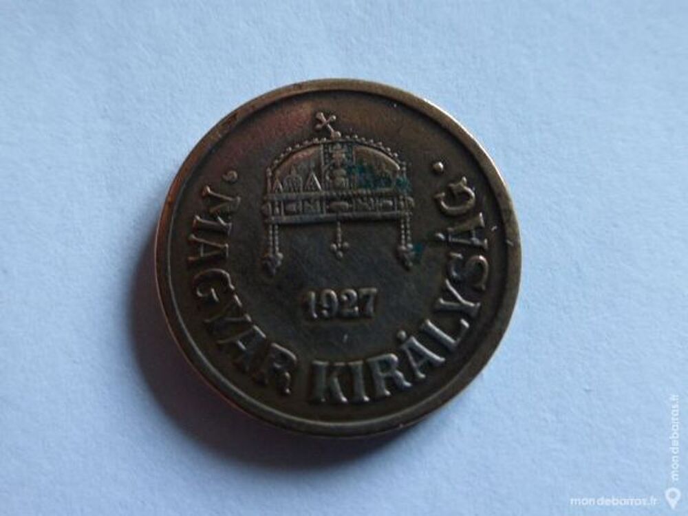 Pi&egrave;ce 2 filler BP 1927 Hongrie bronze 