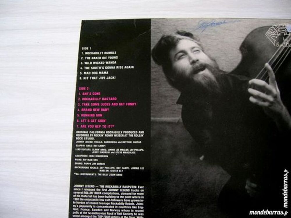 33 TOURS JOHNNY LEGEND and his SKULLCAPS Rokabilly CD et vinyles