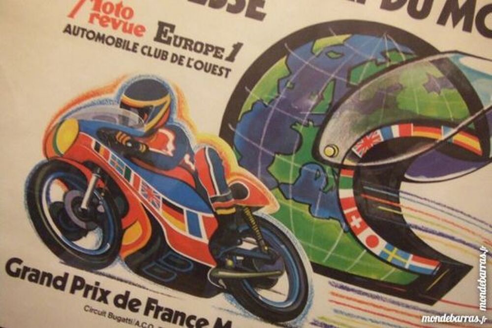 Affiche GP France Moto 1976 
