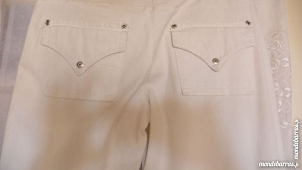 PANTALON FEMME BLANC Vêtements