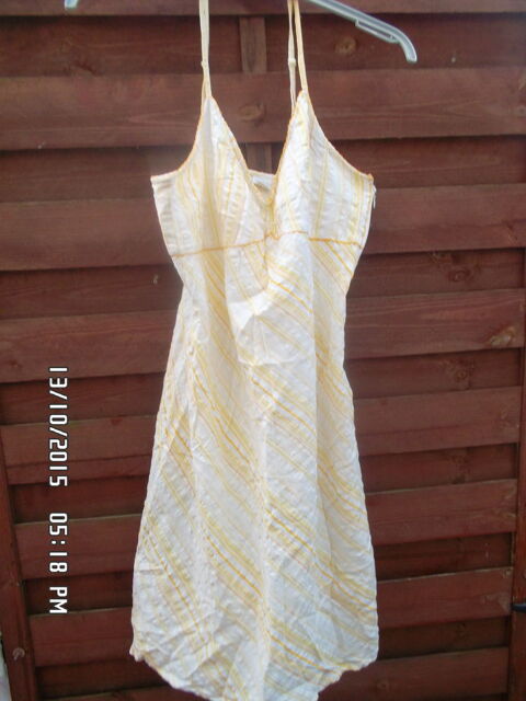 ROBE BLANCHE-JAUNE CLAIR CAMAIEU*JUSTE 3E*KIKI60230 3 Chambly (60)