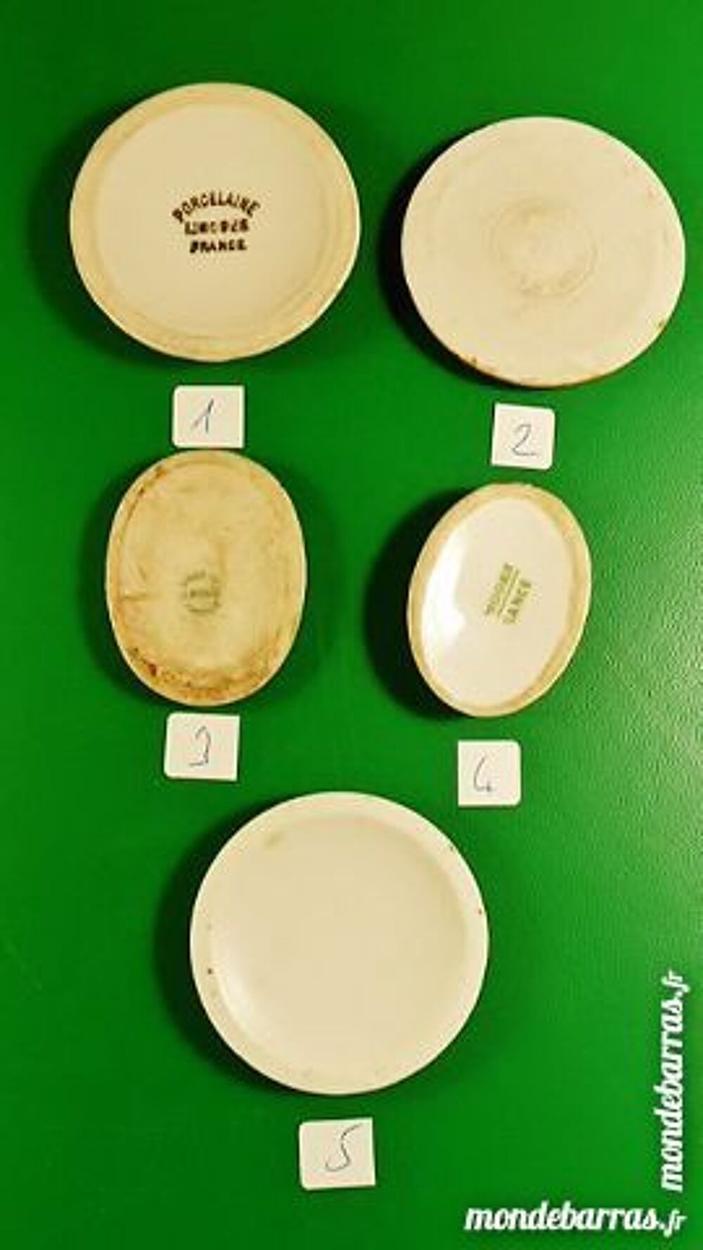 Cabochons en porcelaine de Limoges 