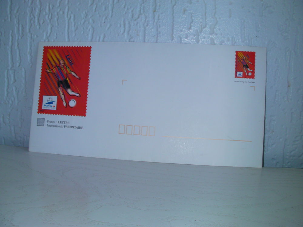 ENVELOPPES pr&eacute;-timbr&eacute;es FOOT FRANCE 1998 