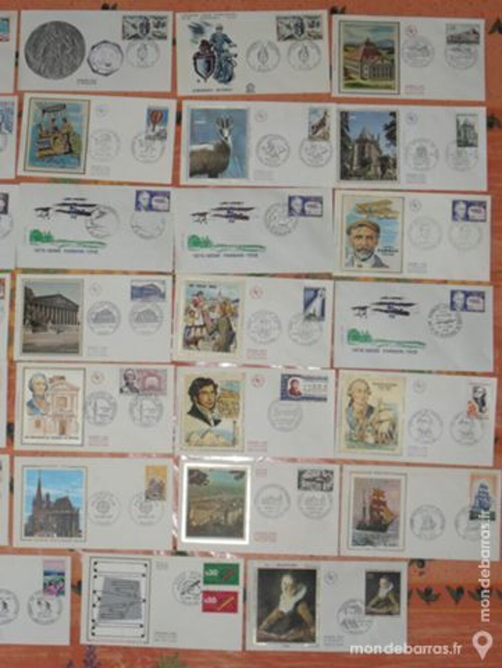 34 enveloppes 1er Jour 1970-1972 