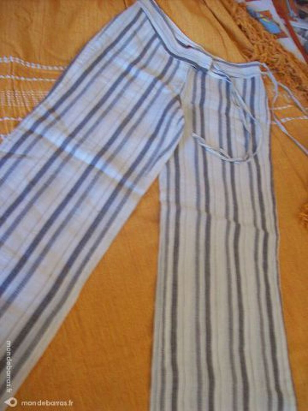 PANTALON ray&eacute; - S- Tunique - zoe Vêtements