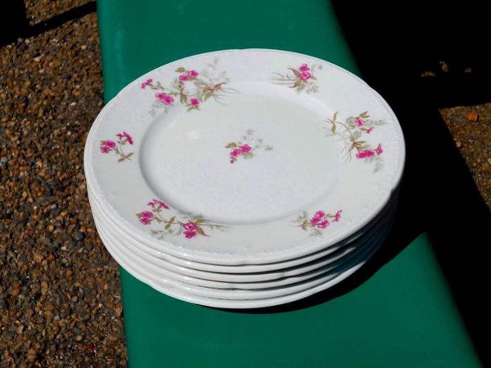 Assiette Porcelaine de Limoges (l'unit&eacute;) Décoration