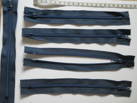 Fermetures 20 cm  BLEU MARINE  4 Semoy (45)