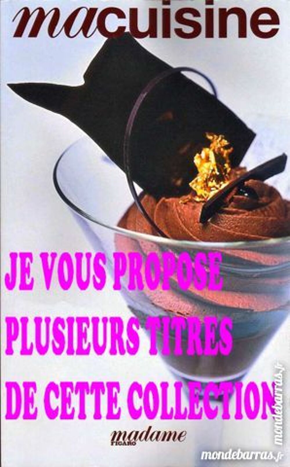 MACUISINE - madame figaro / prixportcompris Livres et BD