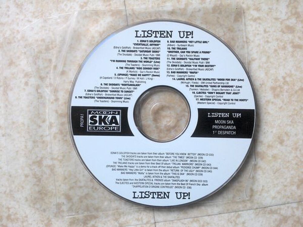 LISTEN UP ! - MOON SKA EUROPE - SKA CD et vinyles