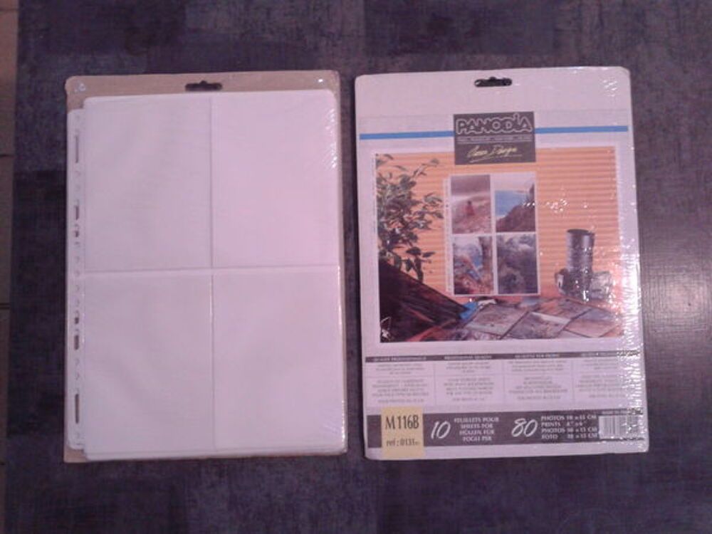 Feuillets De Classement Transparents Fond Blanc Pour Photos Photos/Video/TV