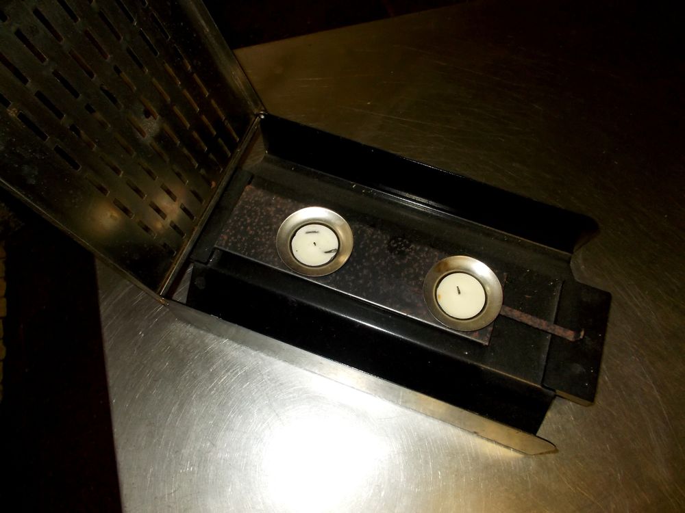Chauffe plat inox ann&eacute;e 1970 conserve la chaleur Cuisine