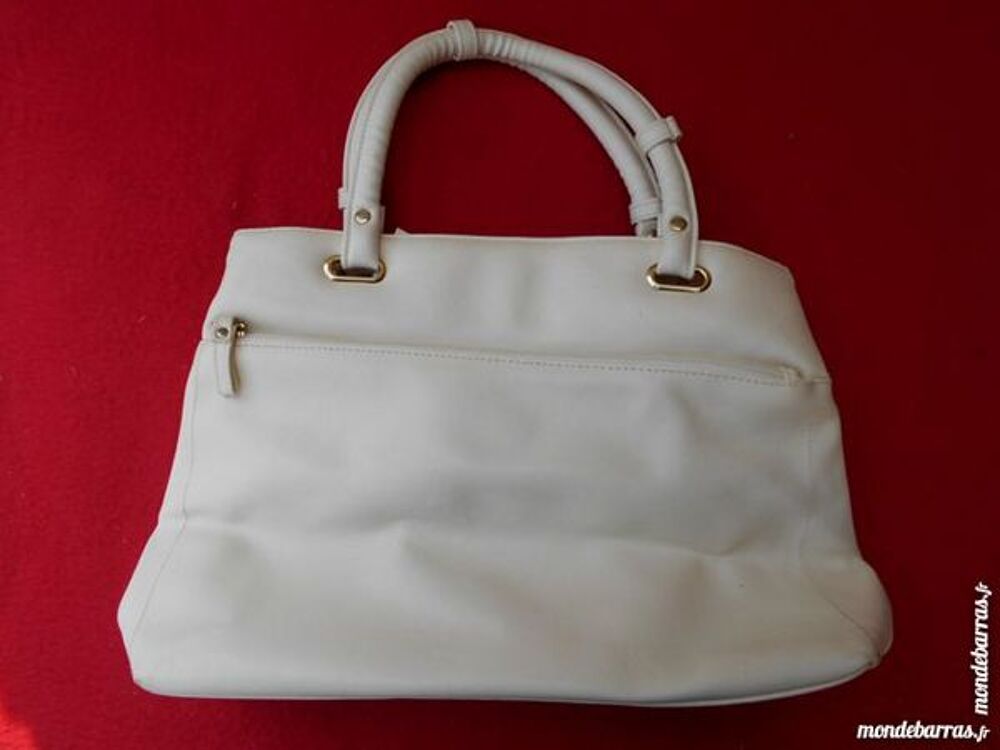 SAC FEMME blanc &eacute;cru Maroquinerie