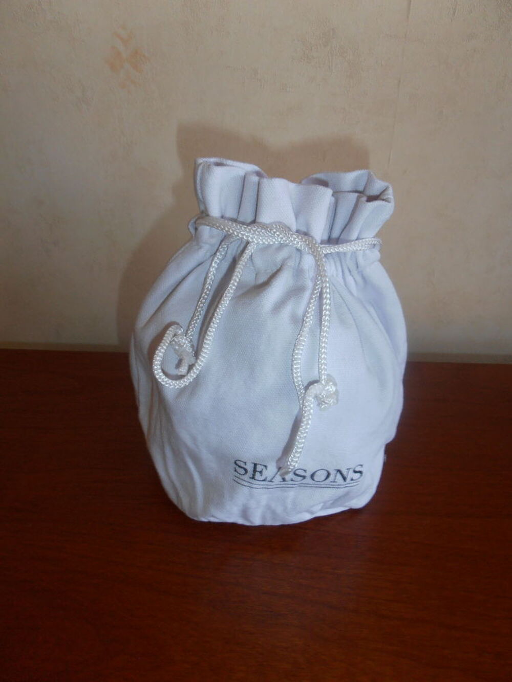 Bourse en tissu blanc (79) Maroquinerie