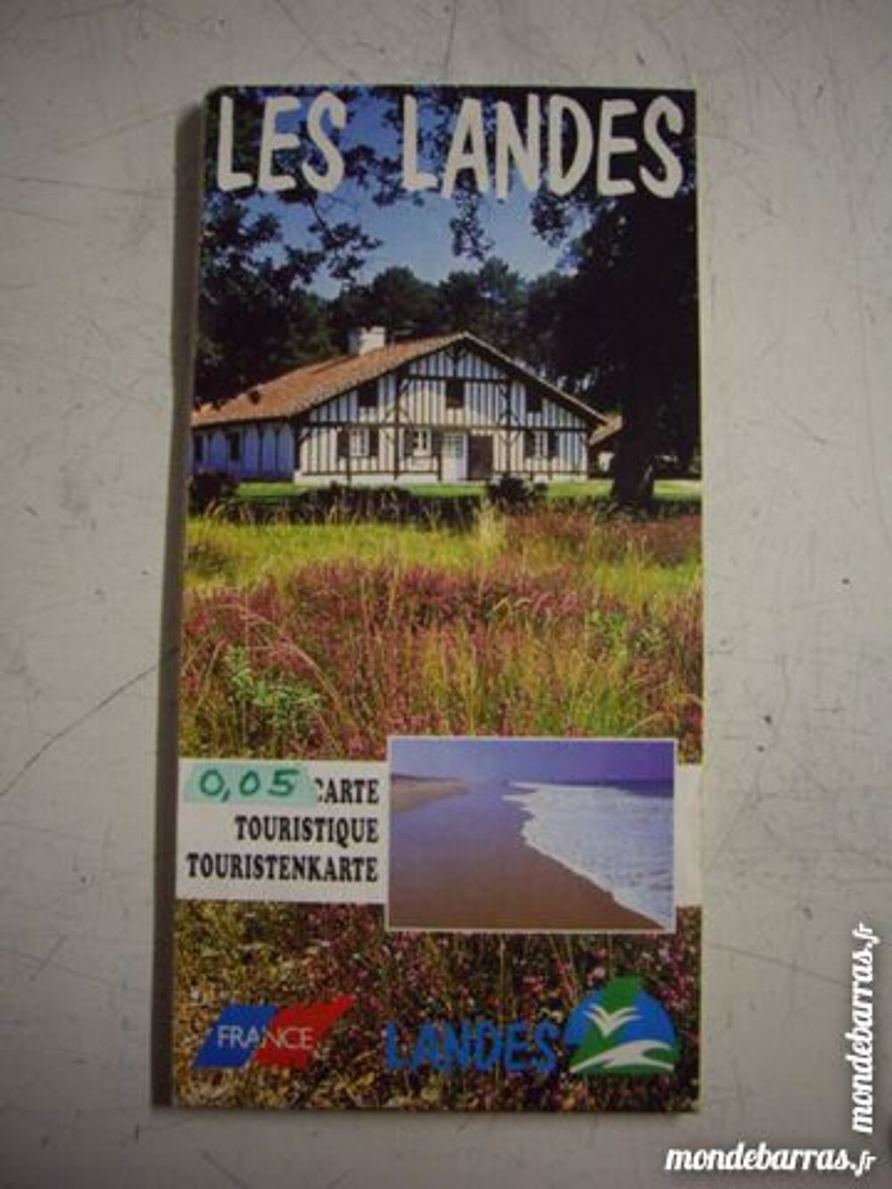 Carte Touristique Des Landes &agrave; 0,05  Livres et BD