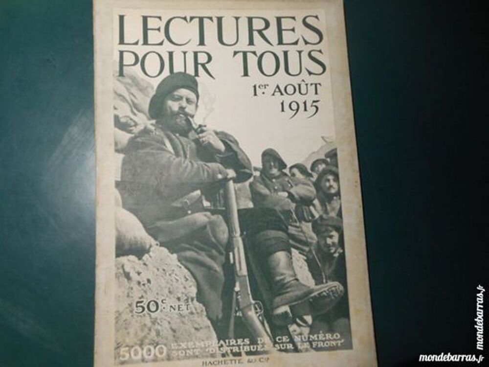 lecture pour tous du 1er aout 1915 pa35 Livres et BD