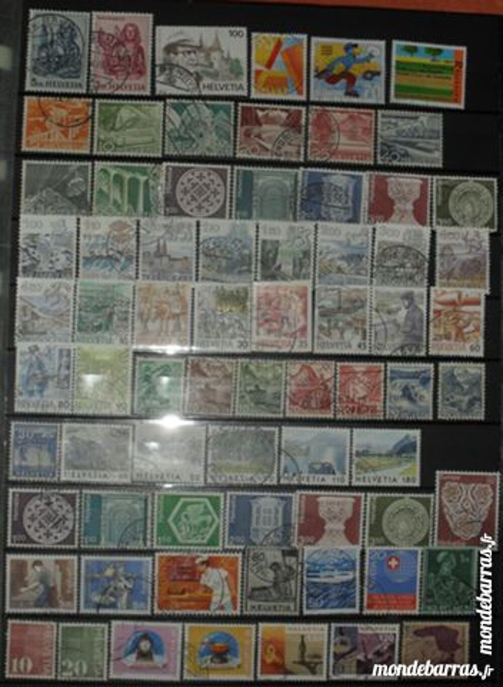 188 timbres oblit&eacute;r&eacute;s de SUISSE 