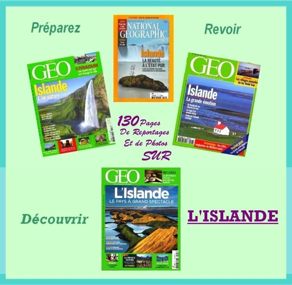 ISLANDE - g&eacute;o / prixportcompris Livres et BD