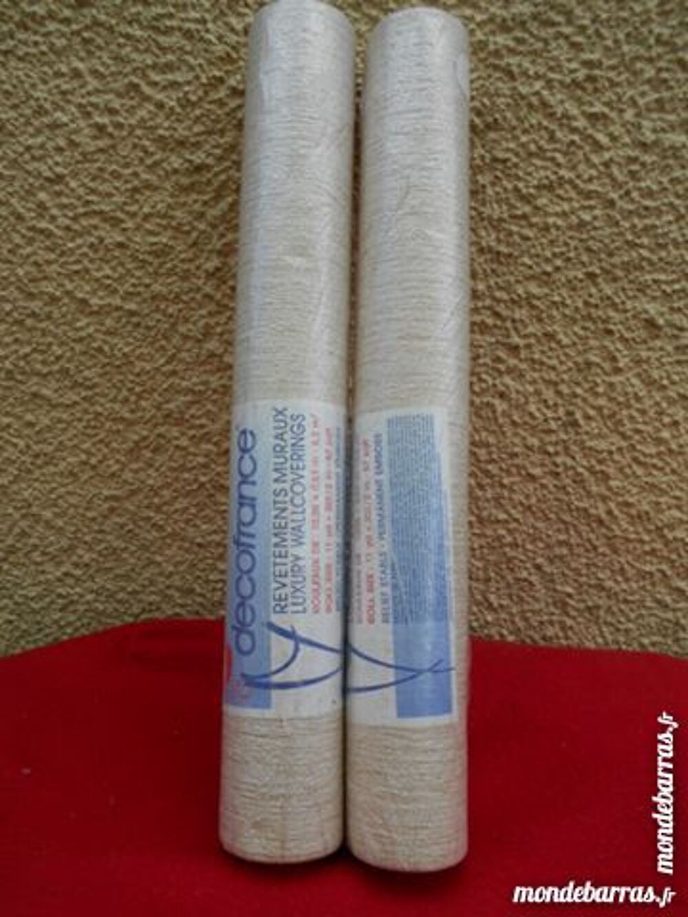 2 ROULEAUX PAPIER PEINT &laquo; D&eacute;cofrance &raquo; Décoration