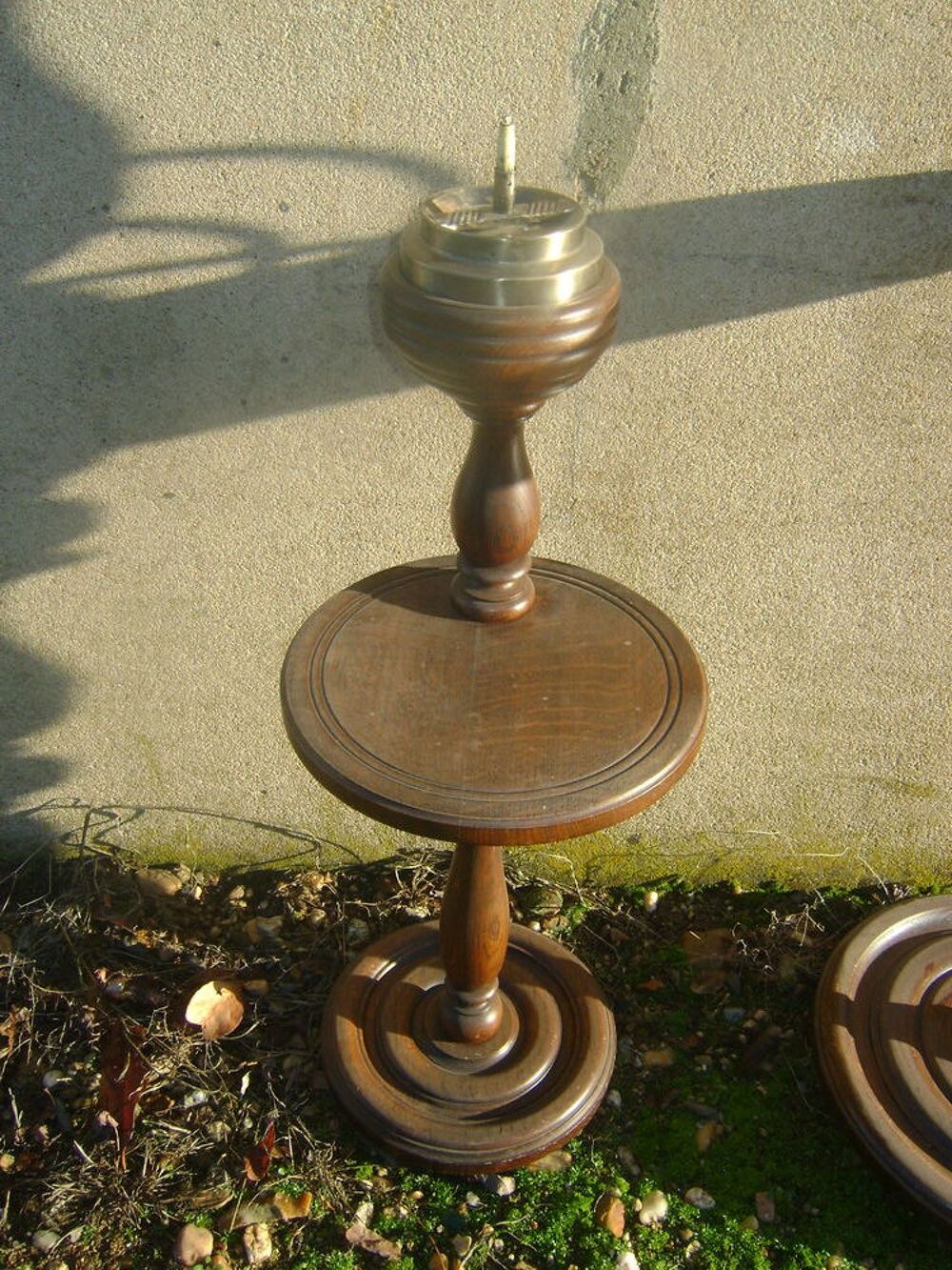 lampe et cendrier en Ch&ecirc;ne massif Décoration