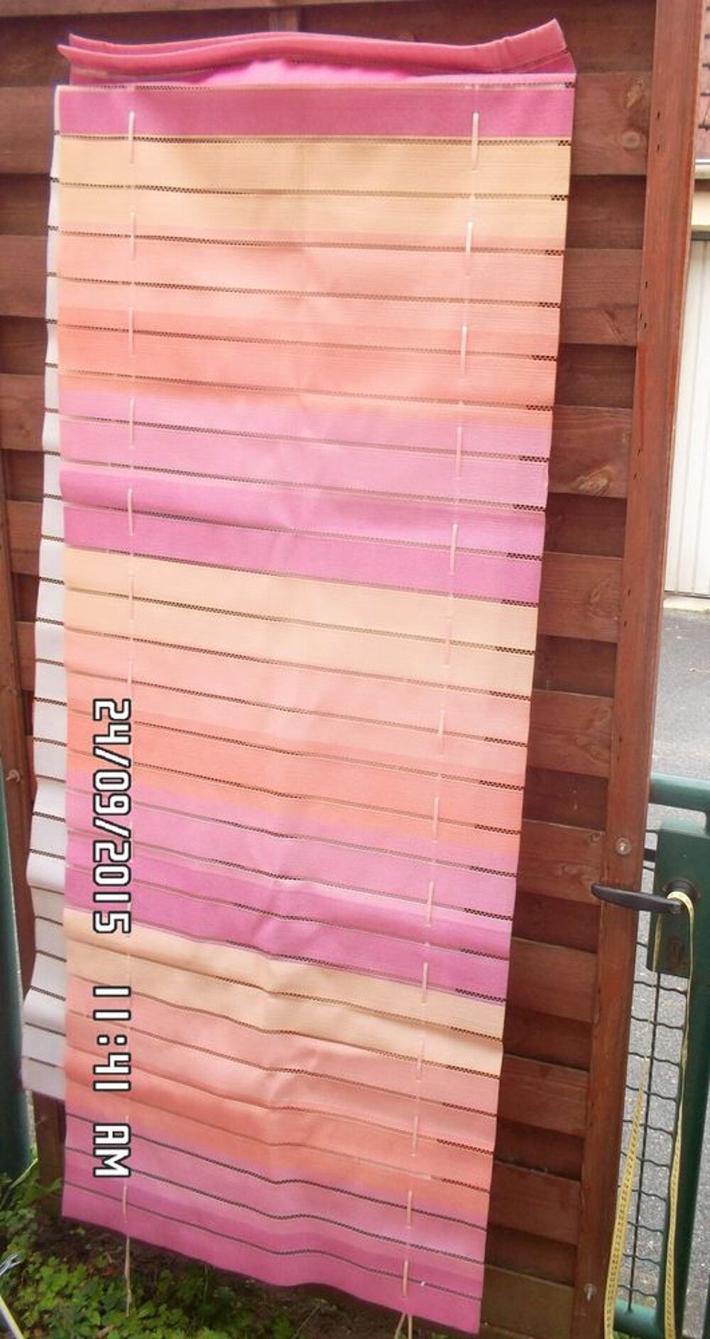 PAIRE DE RIDEAUX ROSES*JUSTE 3E*KIKI60230 Décoration