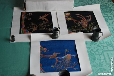 PEINTURE SUR SOIE  - OISEAUX 12 Vouzeron (18)