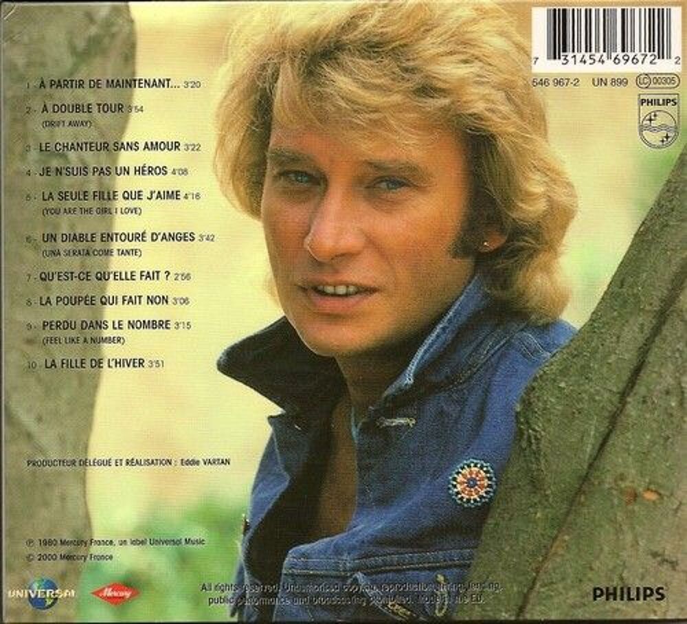 Johnny Hallyday A partir de maintenant CD et vinyles