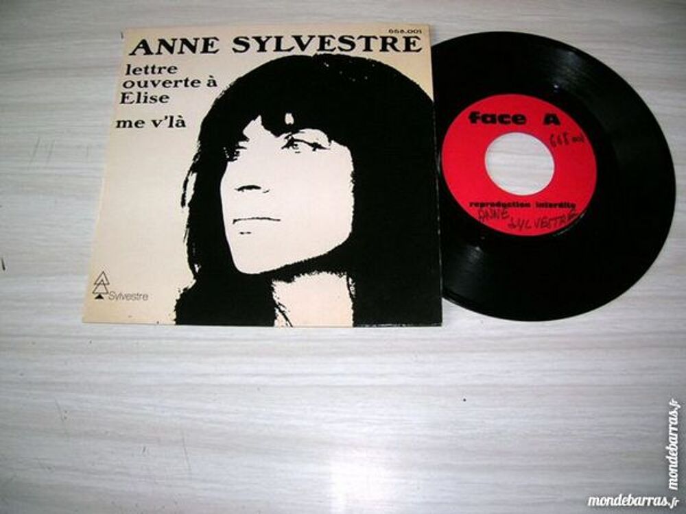 45 TOURS ANNE SYLVESTRE Lettre ouverte &agrave; Elise - TEST PRESS CD et vinyles
