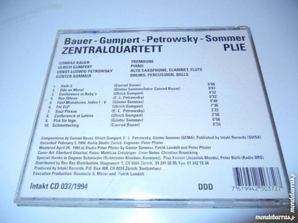 Album, zentralquartett CD et vinyles