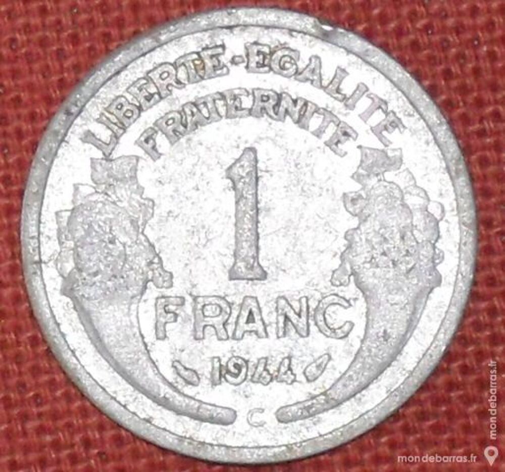 Pi&egrave;ce de 1 Franc Morlon de 1944 