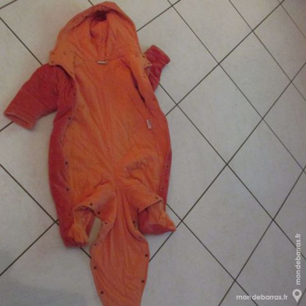 COMBINAISON CHAUDE BEBE 12 MOIS &laquo;ABRICOT&raquo; Vêtements enfants