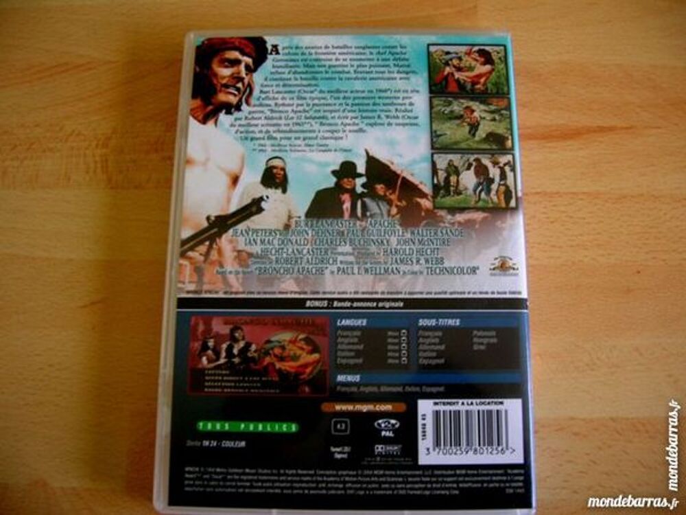 DVD BRONCO APACHE - Western - Burt LANCASTER DVD et blu-ray