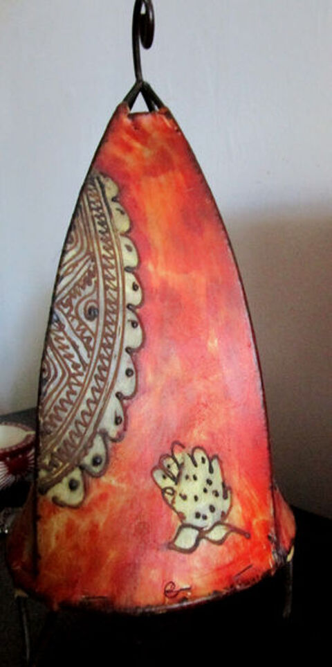 lampe marocaine rouge et jaune 30 Rillieux-la-Pape (69)