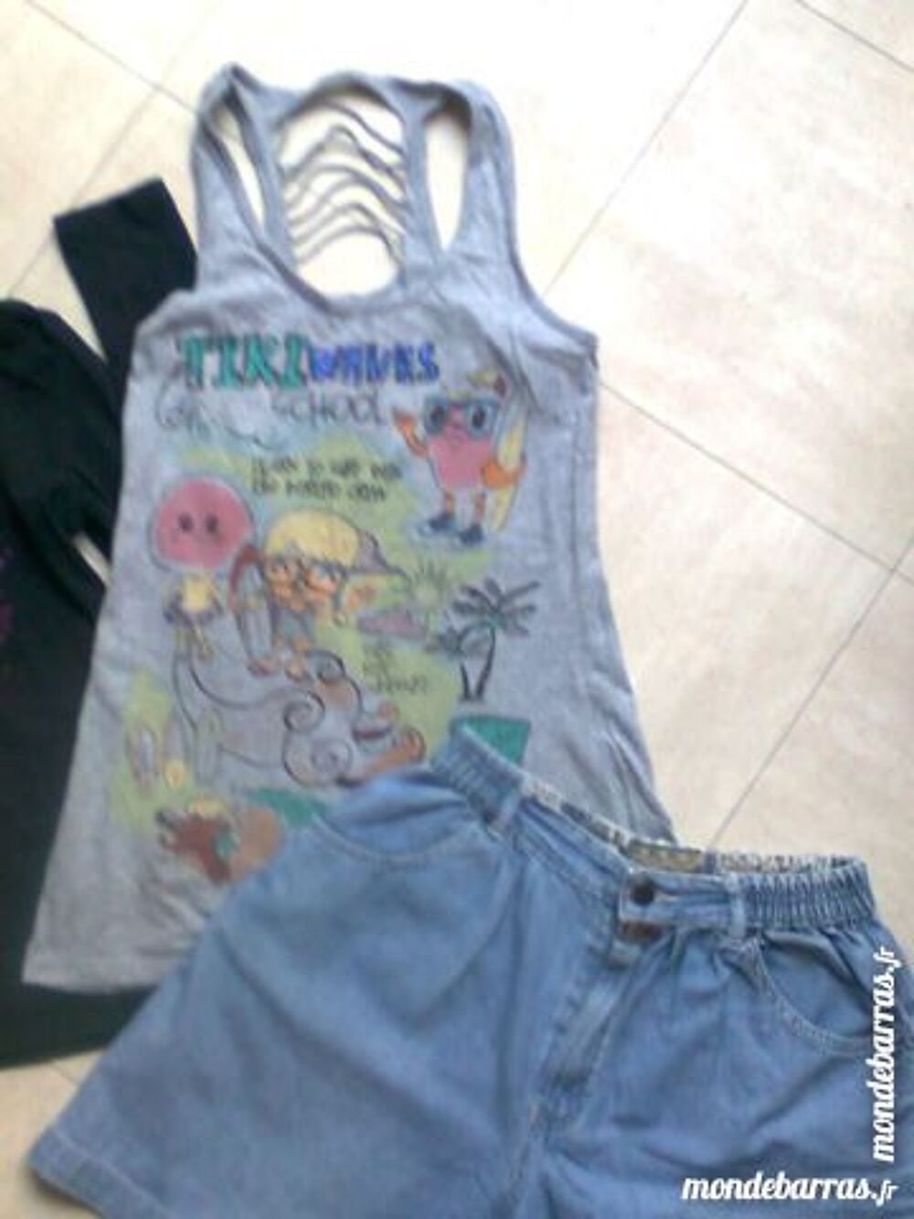 short large + 2 tee shirts - 12 ans - zoe Vêtements enfants
