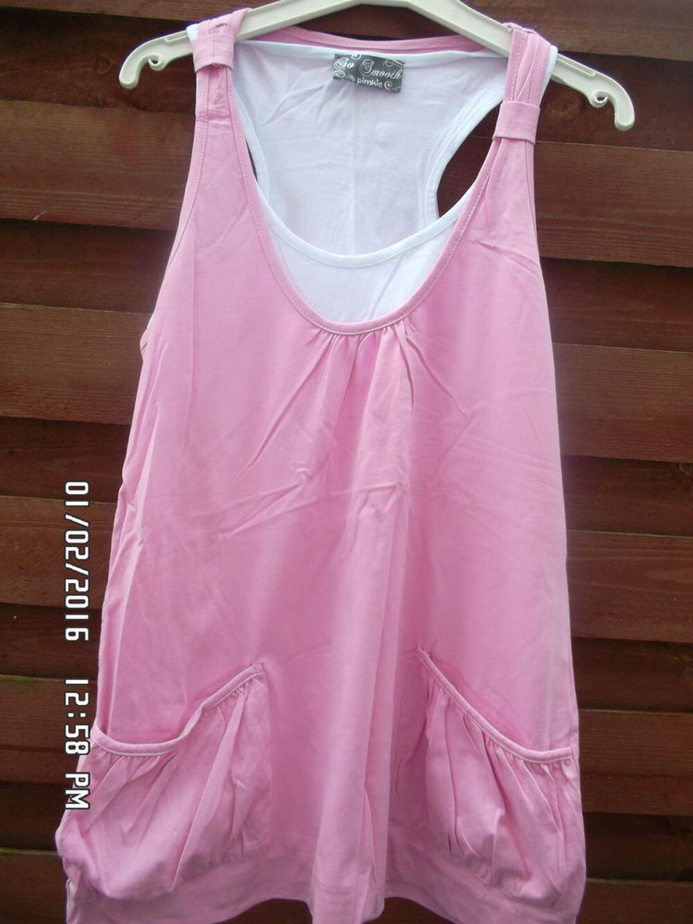 DEBARDEUR TUNIQUE ROSE PIMKIE*JUSTE 2E*KIKI60230 Vêtements