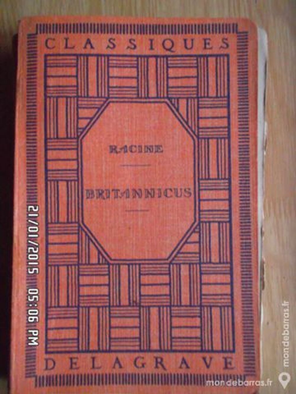 RACINE BRITANNICUS*JUSTE 3E*KIKI60230 Livres et BD