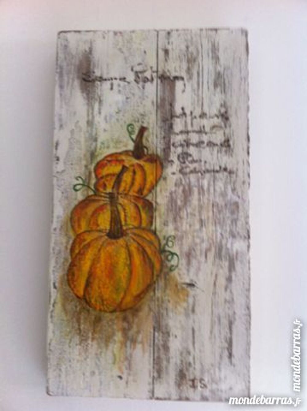 Peinture sur bois sur commande Décoration
