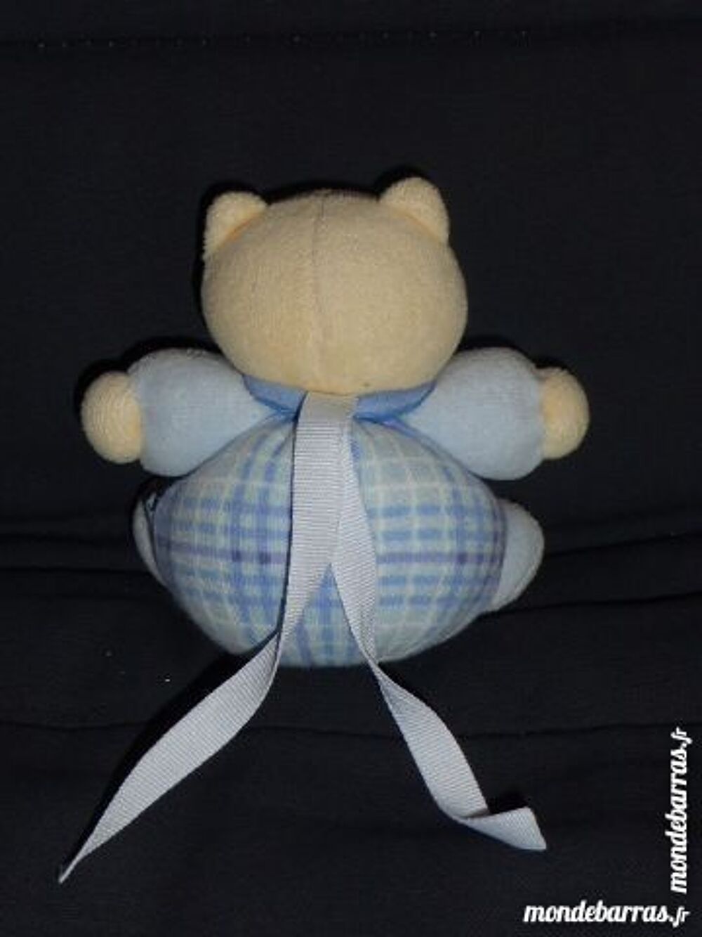 Kaloo doudou chat bleu K accroche t&eacute;tine Puériculture