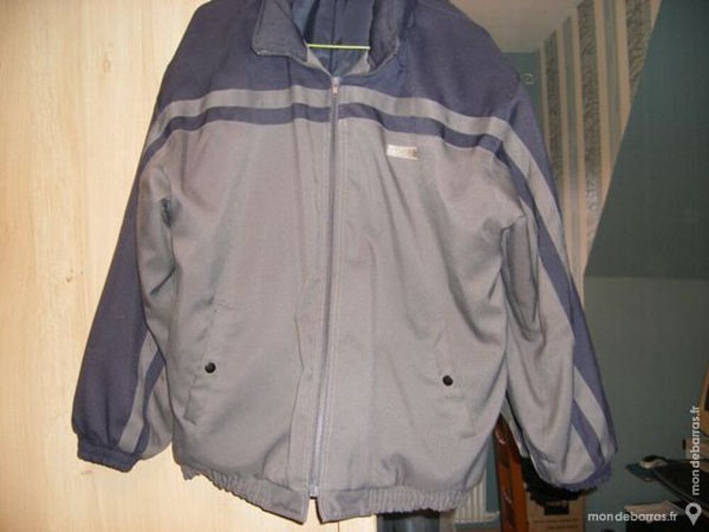 BLOUSON GRIS BLEU MARINE COURIR Vtements