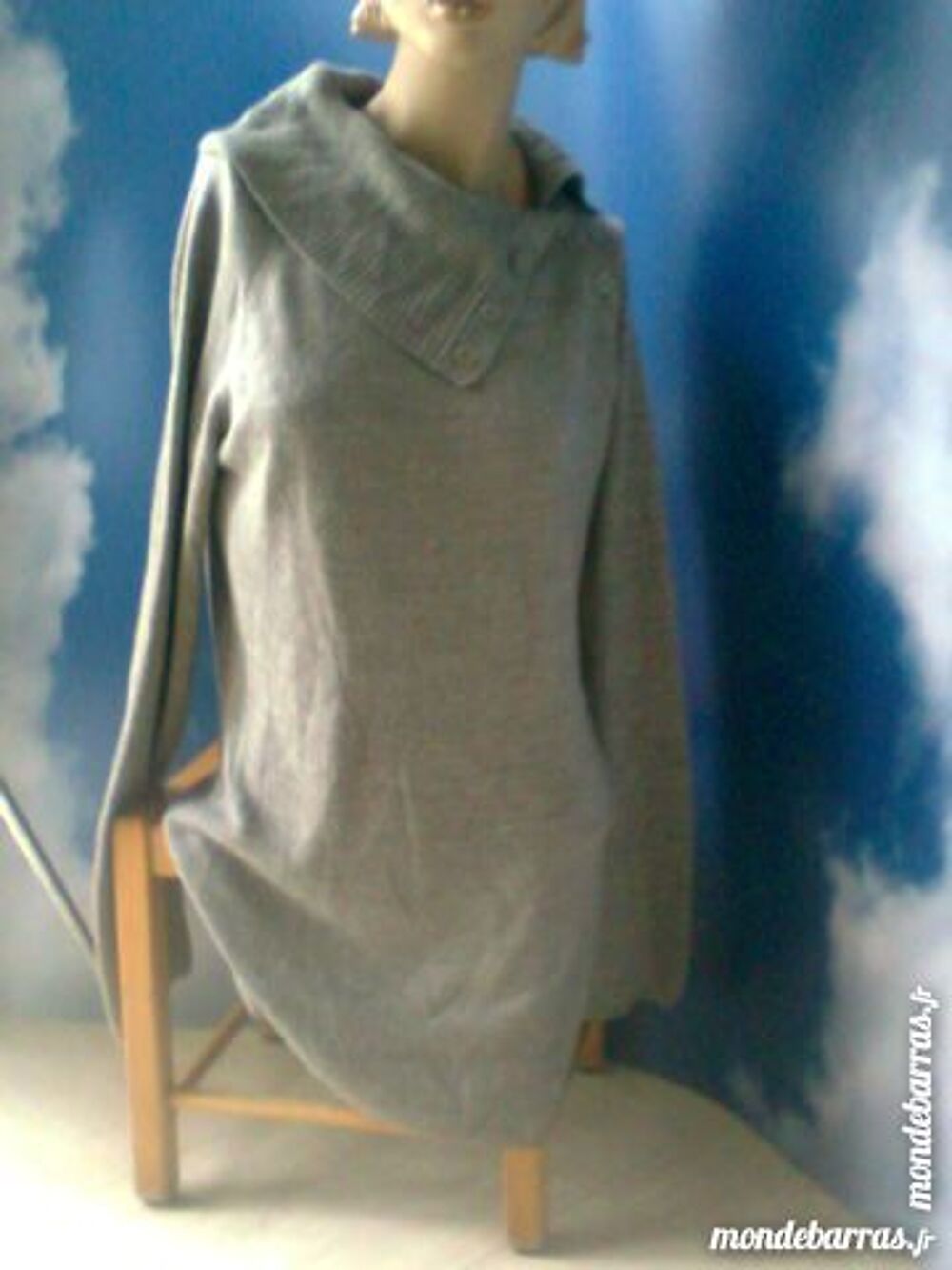 PULL long - pull col roul&eacute; - 44 - zoe Vêtements