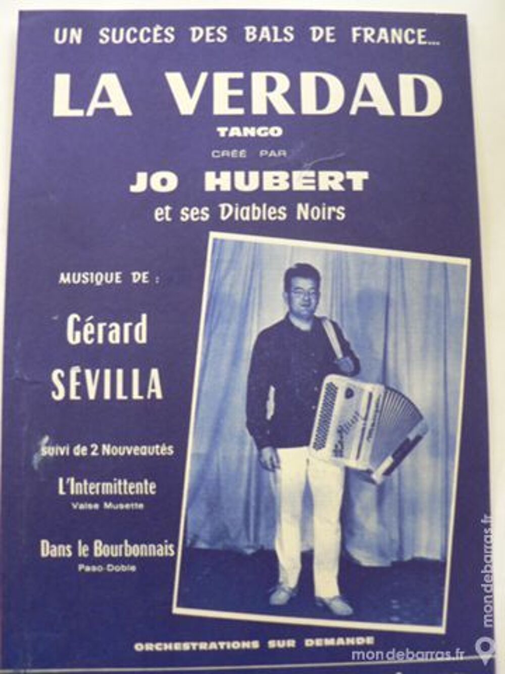 Accord&eacute;on: LA VERDAD cr&eacute;ation JO HUBERT Instruments de musique
